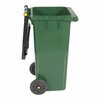 Vestil Trash Can, Green, Polyethylene TH-32-GRN